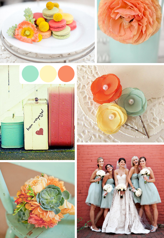 Inspiration 101 ~ Coral and Seafoam | Cloud 9