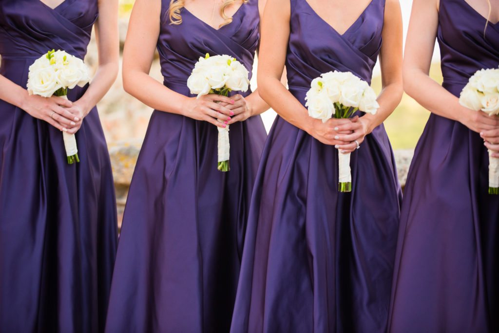 purple bridesmaids dresses