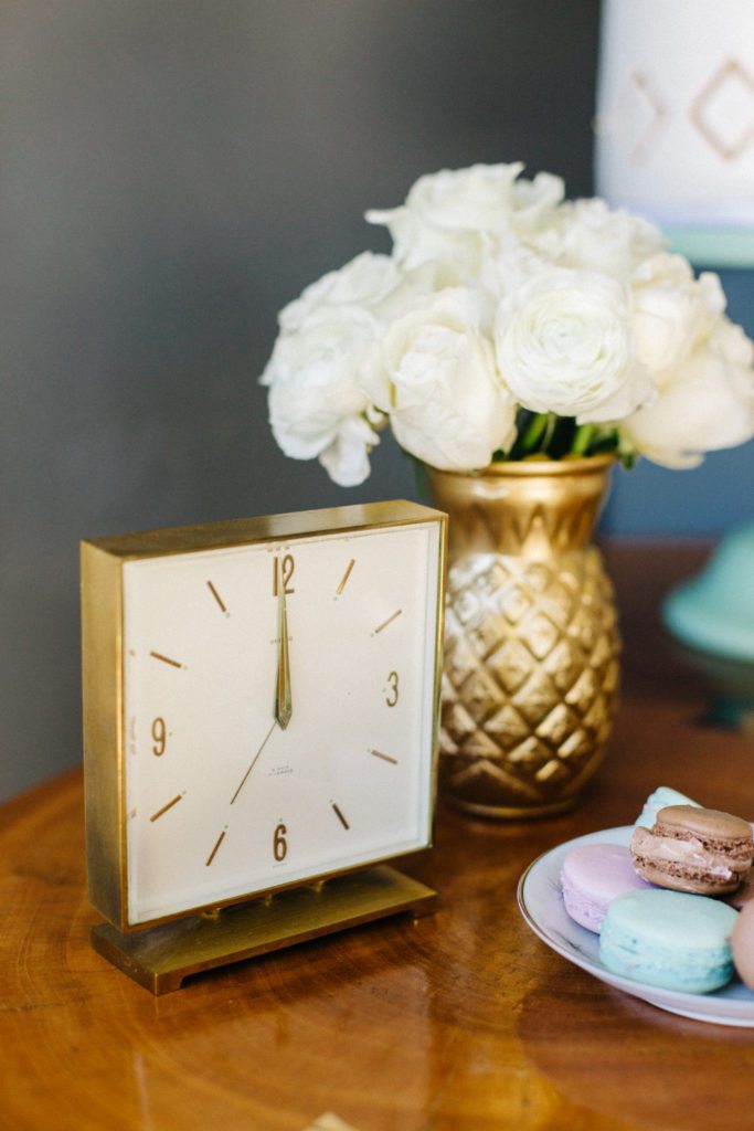 vintage gold clock