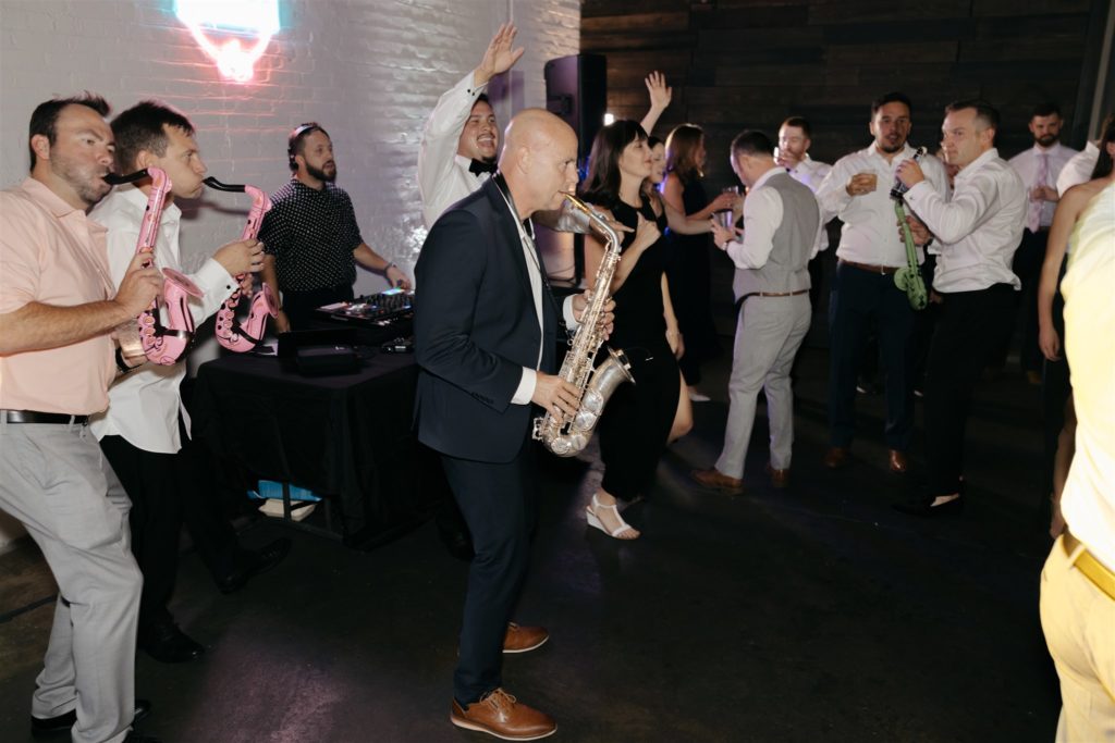 wedding instrument inflatable for wedding party prop as guests join the band's stage